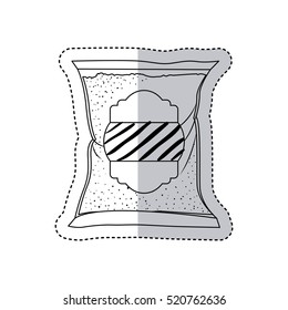 Isolated sugar bag design