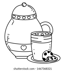 Isolated sugar bowl design vector illustration