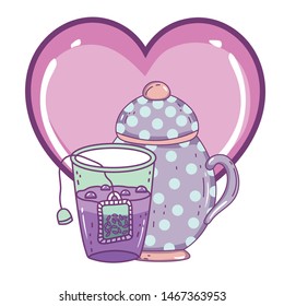 Isolated sugar bowl vector design