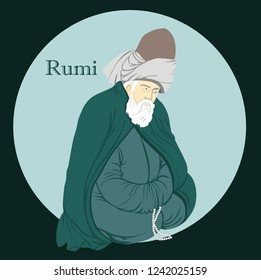 Isolated. Suitable for any print and on line media need - Turkey Konya Mevlana
Mevlana Celaleddin Rumi is a symbol of tolerance and peace.