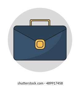 Isolated suitcase bag design