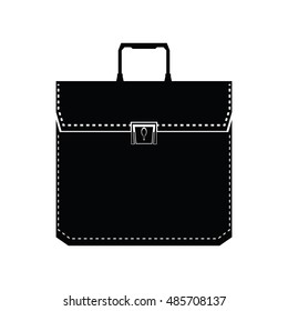 Isolated suitcase icon on a white background, Vector illustration