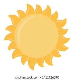 Isolated summer and abstract sun design