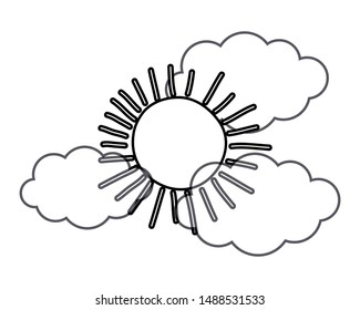 Isolated summer and abstract sun design