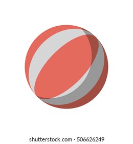 Isolated summer ball design