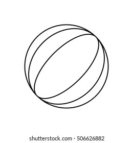 Isolated summer ball design
