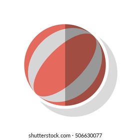 Isolated summer ball design