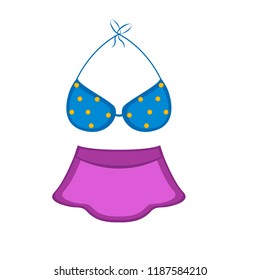 Isolated summer bikini icon