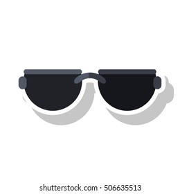Isolated summer glasses design