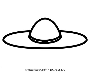 Isolated summer hat icon