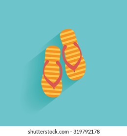 Isolated summer icon on a blue background
