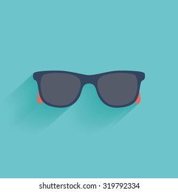 Isolated summer icon on a blue background