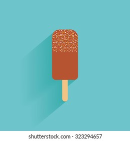 Isolated summer icon on a blue background
