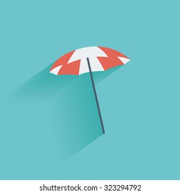 Isolated summer icon on a blue background