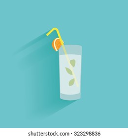 Isolated summer icon on a blue background