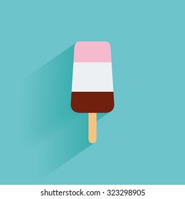 Isolated summer icon on a blue background