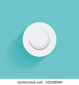 Isolated summer icon on a blue background