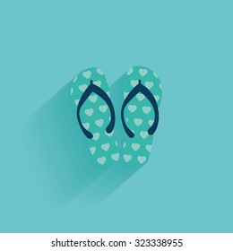 Isolated summer icon on a blue background