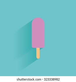 Isolated summer icon on a blue background