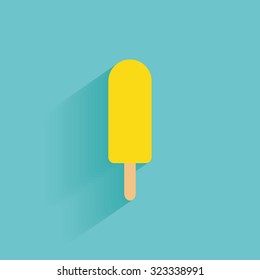 Isolated summer icon on a blue background