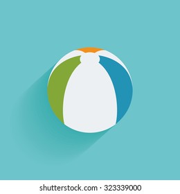 Isolated summer icon on a blue background