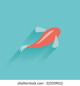 Isolated summer icon on a blue background