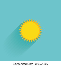 Isolated summer icon on a blue background