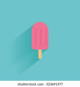 Isolated summer icon on a blue background