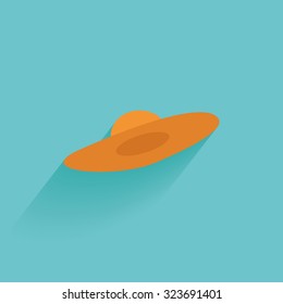 Isolated summer icon on a blue background