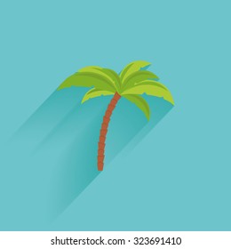 Isolated summer icon on a blue background