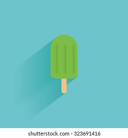 Isolated summer icon on a blue background