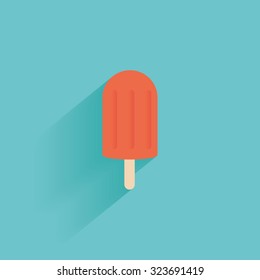 Isolated summer icon on a blue background