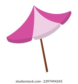 Isolated summer resort umbrella icon Vector illustration