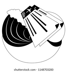 Isolated summer vacation icon
