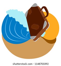 Isolated summer vacation icon