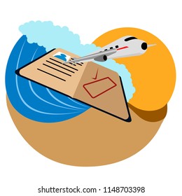 Isolated summer vacation icon