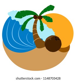 Isolated summer vacation icon