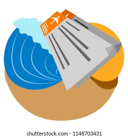 Isolated summer vacation icon