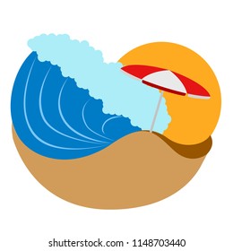 Isolated summer vacation icon