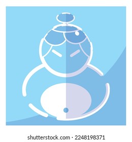 Isolated sumo fighter character icon Vector