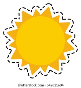 Isolated sun design