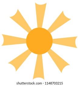 Isolated sun icon