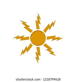 Isolated sun icon image. Vector illustration design
