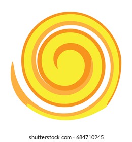 Isolated sun icon on a white background, Vector illustration