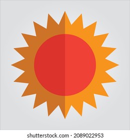 Icono de gráfico de vectores de Sun aislados Transparente escalable