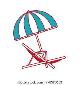 Isolated sunchair design