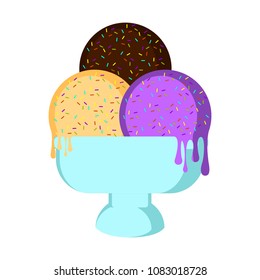Isolated sundae icon