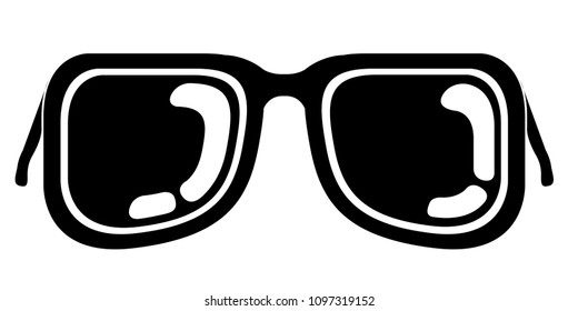 Isolated sunglasses icon