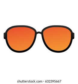 Isolated sunglasses on a white background, vector illustration