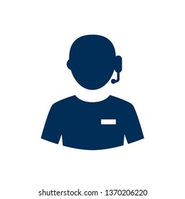 Isolated support icon symbol on clean background. Vector call center  element in trendy style.